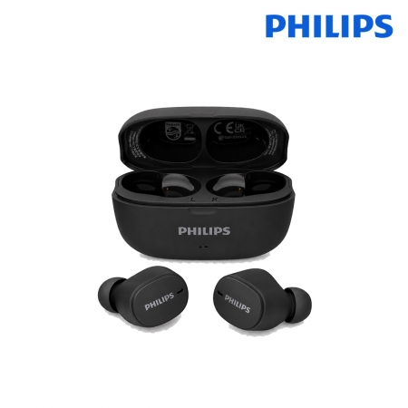 【PHILIPS 飛利浦】 動態低音長續航通話降噪藍牙5.4耳機 TAT2500BK