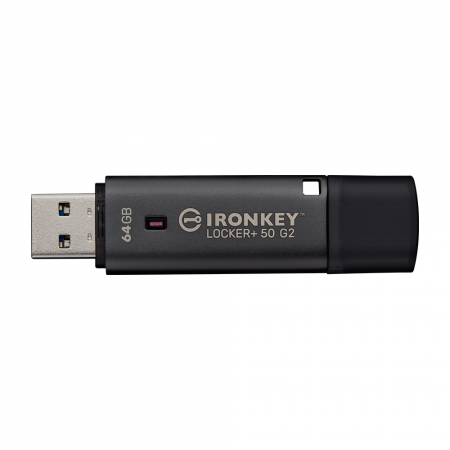 Kingston 金士頓 64G IronKey Locker＋ 50 G2 USB3.2 加密 隨身碟（KT-IKLP50G2-64G）