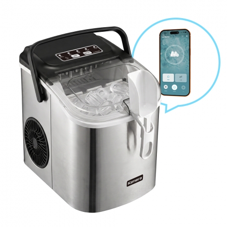 Kamera  WiFi 全自動微電腦製冰機 子彈型冰塊 全新升級  KA-SD12NW（外觀圓弧）