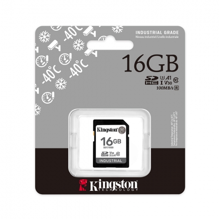 Kingston Industrial 工業級 SDHC 記憶卡 16GB 高耐用 U3 V30 大卡（KT-SDIT-16G）