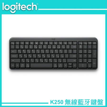 Logitech 羅技 K250 無線藍牙鍵盤 - 石墨黑（LOGI-K250B）