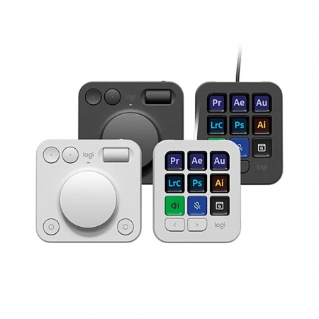 Logitech 羅技 MX Creative Console 創作者主控台 石墨黑/珍珠白（LOGI-MXCC）