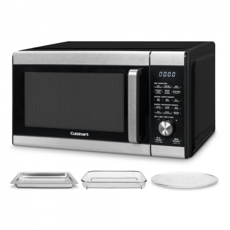 加贈送刀具組C77FP-6PTW【美國Cuisinart美膳雅】25.5L旗艦級三合一多功能微波氣炸烤箱 AMW-90TW
