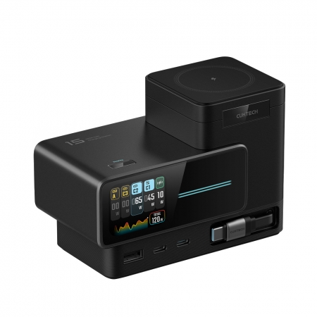酷態科 CUKTECH 15號超級電能站 140W 6合1桌上型充電站 無線＋有線快充 桌面收納 支援iPhone 18/安卓/筆記型電腦