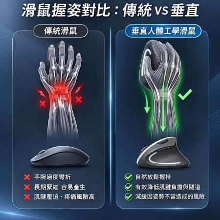 Songwin 人體工學無線滑鼠（右手專用/雙模連線/充電式） CY-M250