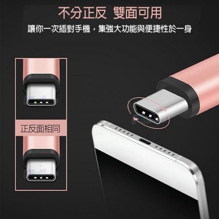 Micro USB 轉 Type-C 轉接頭 金屬磨砂質感 閃電快速充電傳輸線-2入