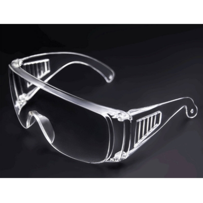 工業級防疫用護目鏡 PC材質 防護工業安全眼鏡 多功能運動/騎車/漆彈/防飛沫 （近視眼鏡可戴）