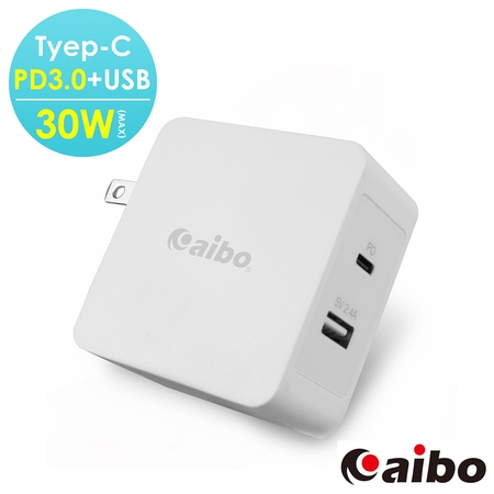 aibo Type-C PD3.0＋USB 30W高速充電器