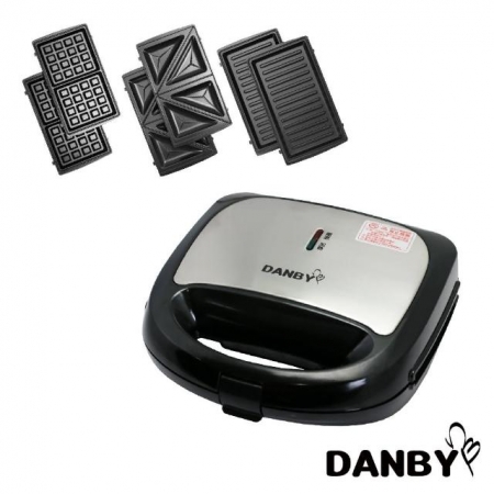 【丹比DANBY】三合一鬆餅機/三明治機/烤肉盤（DB-301WM）