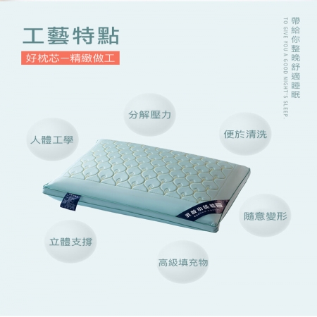 【DaoDi】7星級飯店抗菌乳膠枕頭（可水洗枕頭）-2入