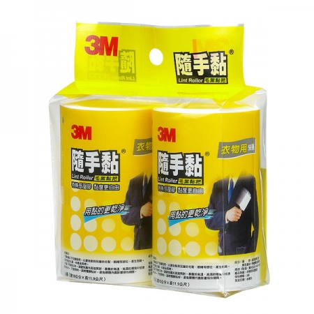 【3M】隨手黏衣物黏把＋補充包組