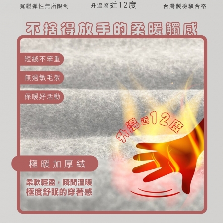 MI MI LEO台灣製 厚刷毛保暖衣褲