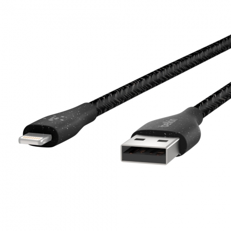 Belkin貝爾金USB-A轉Lightning編織收納傳輸線1.2公尺 iPhone/iPad充電線F8J236bt04