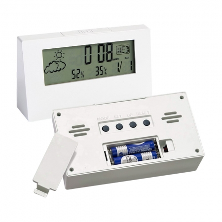 【FJ】日系簡約溫濕度計電子鐘CL3（家庭必備）