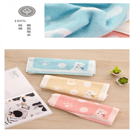 【HKIL-巾專家】蓬鬆系列卡通熊毛巾-3入組