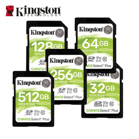 金士頓 Canvas Select SDXC/UHS-I C10 128GB SD卡 公司貨 大卡 （KT-SDCS2-128G）