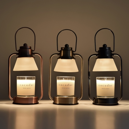 【cocodor】小型融燭燈（金）＋大豆蠟燭130g