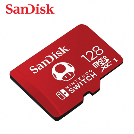 SanDisk 任天堂 官方授權 Switch專用記憶卡 瑪利歐 128GB UHS-I microSDXC （SD-SQXAO-128G）