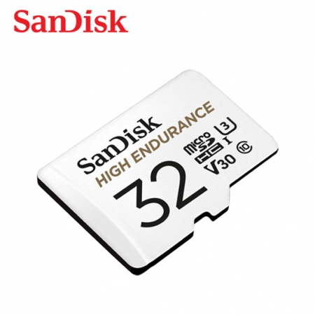 SanDisk 高耐寫度 microSD 記憶卡 32GB 監視器/行車記錄器專用 附轉卡 （SD-SQQNR-32G）