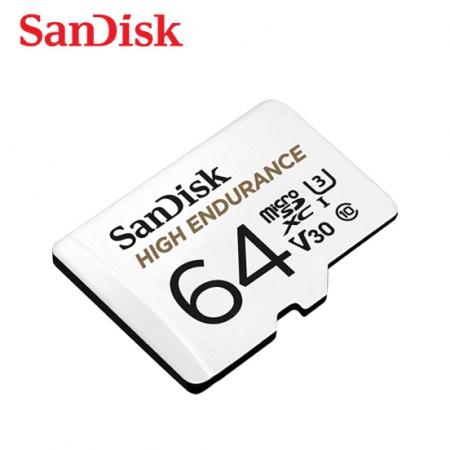 SanDisk 高耐寫度 microSD 記憶卡 64GB 監視器/行車記錄器專用 附轉卡 （SD-SQQNR-64G）