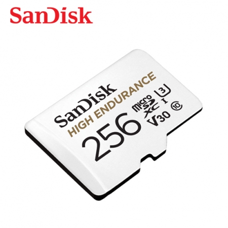 SanDisk 高耐寫度 microSD 記憶卡 256GB 監視器/行車記錄器專用 附轉卡 （SD-SQQNR-256G）