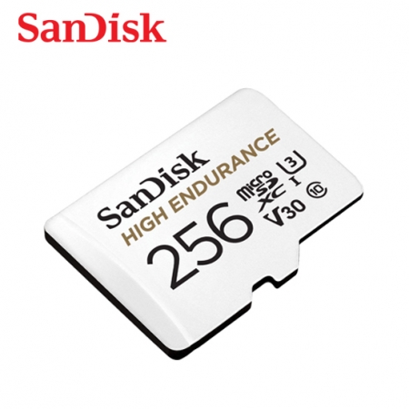 SanDisk 高耐寫度 microSD 記憶卡 256GB 監視器/行車記錄器專用 附轉卡 （SD-SQQNR-256G）