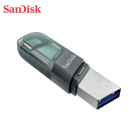 SanDisk 128GB iXpand 翻轉隨身碟 OTG iPhone適用 MFI認證（SD-IXP-90N-128G）