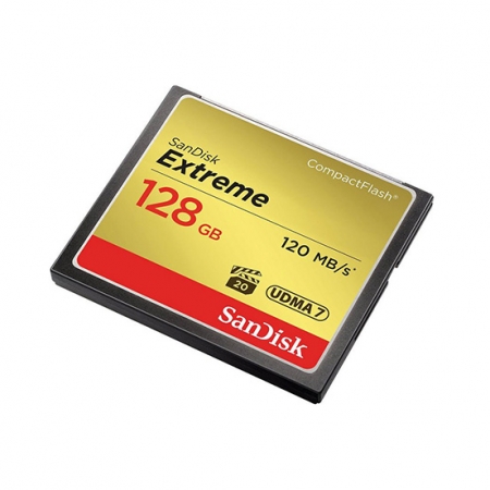 SanDisk Extreme CompactFlash 128GB 記憶卡 專業攝影 錄影 高速記憶卡 CF卡（SD-CF120M-128G）