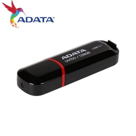 ADATA 威剛 UV150 128G USB 3.2 高速隨身碟 黑色 公司貨（AD-UV150-128G）