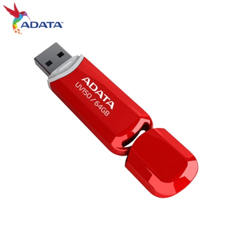 ADATA 威剛 UV150 64GB USB 3.2 高速隨身碟 紅色 公司貨（AD-UV150-R-64G）