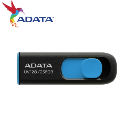 ADATA 威剛 UV128 256GB USB 3.2 高速隨身碟 黑色 公司貨（AD-UV128-256G）