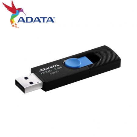 ADATA 威剛 UV320 32GB USB 3.2 高速隨身碟 時尚黑藍（AD-UV320K-32G）