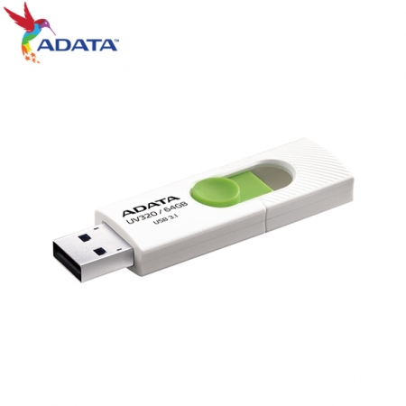 ADATA 威剛 UV320 64GB USB 3.2 高速隨身碟 清新白綠（AD-UV320W-64G）