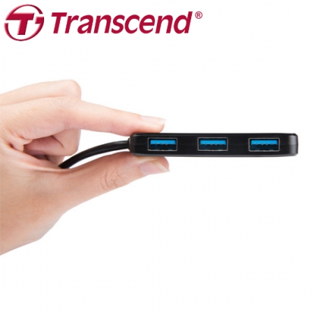 創見 Transcend HUB2 USB 3.1極速 USB Type-A 四埠集線器（TS-HUB2K） 