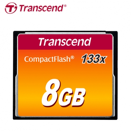 Transcend 創見 CF卡 133X Compact Flash 8GB 記憶卡 MLC快閃記憶體 小容量（TS-CF133-8G）