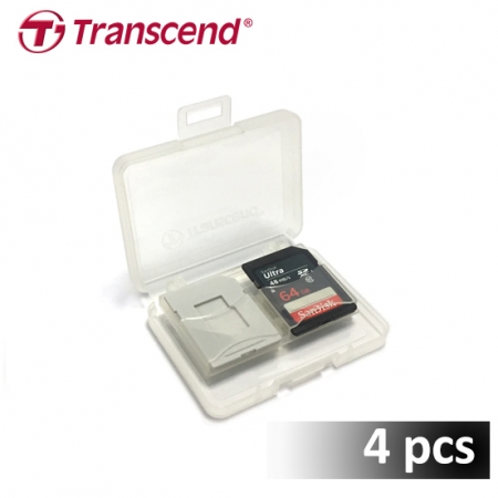 創見 Transcend 4片裝 多功能記憶卡收納盒 記憶卡保存盒 原廠公司貨 （TS-SDBOX-4P）