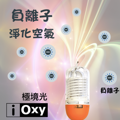 IOXY 極境光  CCFL光觸媒＋負離子 抗菌燈球 微型清淨器  抑菌淨化一次完成