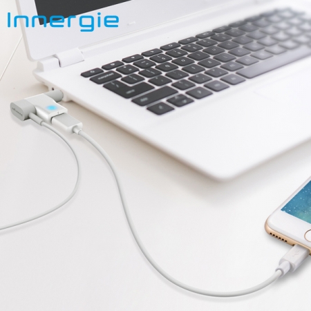 INNERGIE 台達電 12瓦 USB 充電連接器 極速 2.4A 筆電充電連接器 手機平板 需搭配專屬配件產品使用（ADC-12AB-WTA）