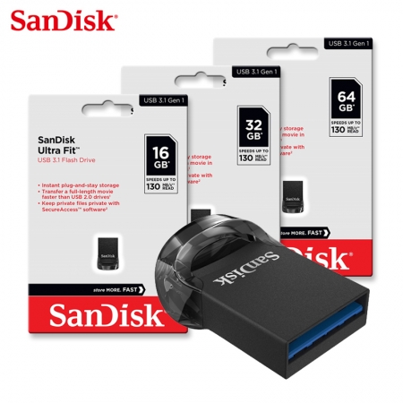 SanDisk CZ430 16GB Ultra Fit USB 3.1  讀取速度130MB/s 極緻小巧 高速隨身碟（SD-CZ430-16G）