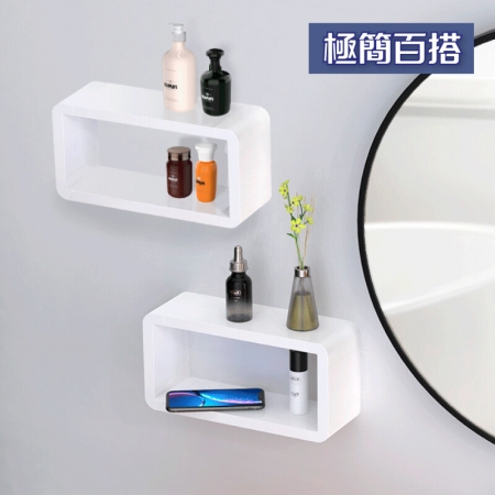 【逛逛市集】小口字型 無痕壁掛 收納架 置物架 收納櫃 置物櫃 DIY