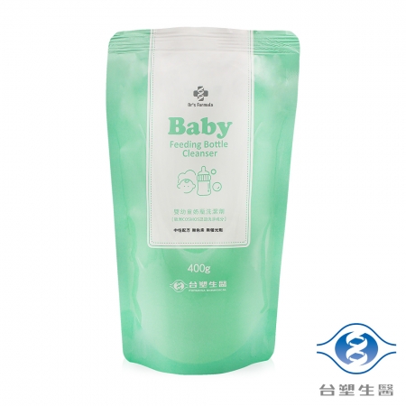 台塑生醫 嬰幼童奶瓶洗潔劑 （500g）X1瓶 ＋ 補充包（400g）X2包 [共6組]