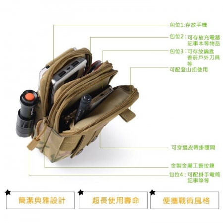 帆布戶外休閒戰術腰包