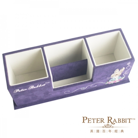 【PETER RABBIT 比得兔】仿麂皮電繡置物盒 - 3 色