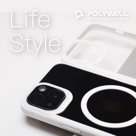 POLYWELL 磁吸式手機殼 白框透明背蓋 軍規防摔 適用iPhone 13 14 Magsafe 寶利威爾 台灣現貨