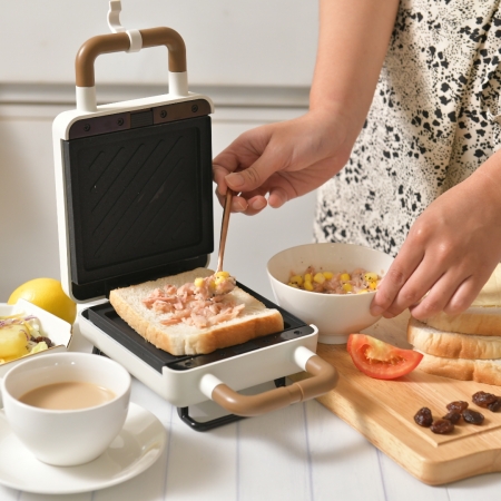 ROOMMI 好簡單三明治機 鬆餅機 熱壓吐司機 磚壓料理機 早餐料理機