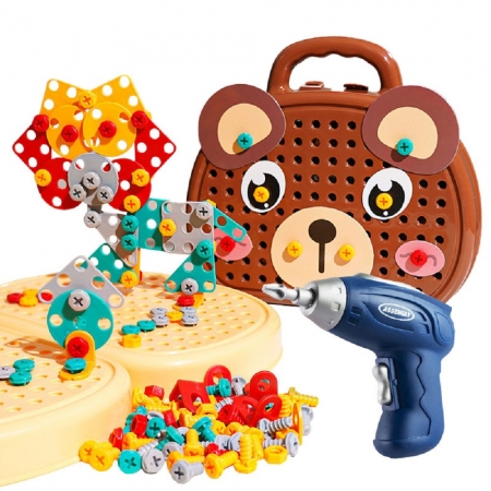 【FJ】兒童玩具DIY創意拼裝工具箱B27