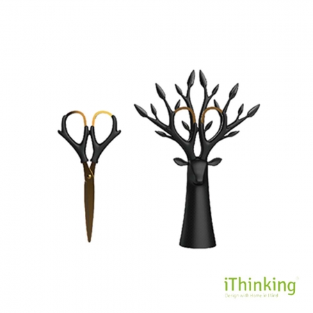 iThinking Lifetree生命樹鹿角造型多功能剪刀 （鍍鈦剪款）