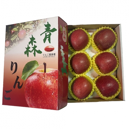 【一等鮮】日本青森蜜蘋果6入裝禮盒2盒（1.6kg/盒）#36規分裝