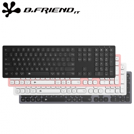 B.Friend RB730 無線藍牙＋2.4G雙模智能鍵盤（Win/Mac切換）