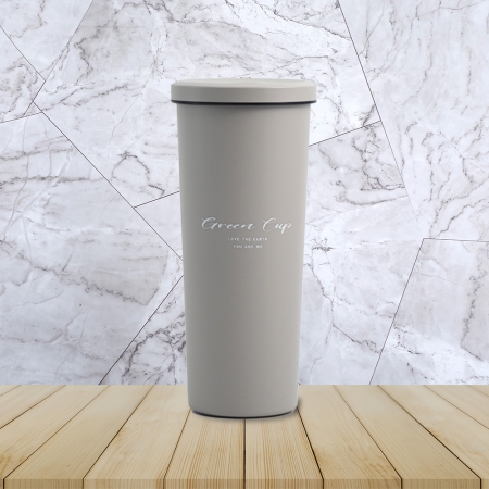 GREEN CUP芊杯內外316不鏽鋼真空吸管杯-800ml-2支組